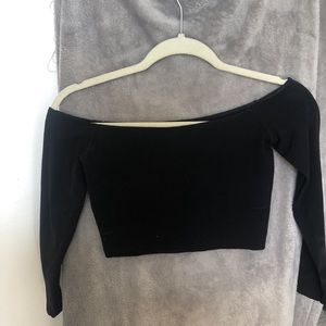 Black crop top
